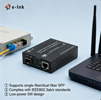 Convertidor de Medios Gigabit Ethernet RJ45 a Ranura SFP 10/100/1000Mbps Fibra Óptica de 80km