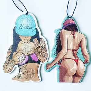 En gros chaud anime <span class=keywords><strong>sexy</strong></span> fille modélisation voiture rétroviseur pendentif suspendu décoration désodorisant en stock - Product Image 1