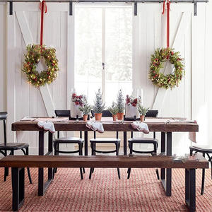 Pieds de table industriels robustes en fer, 2 pièces, pieds de table à manger et de table basse en métal, 28"H x <span class=keywords><strong>18</strong></span>"W - Product Image 6