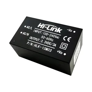 Hi-Link 10M03 10M05 10M09 90-245V AC 3.3V 10W CA para DC 110V 220V para 3.3V 5V 9V 12V 15V 24V 10W Hi-Link AC DC interruptor alimentação