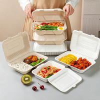 Boîtes à gâteaux biodégradables personnalisées pour la livraison à emporter, pour la maison, les restaurants, les fêtes, les hôtels
