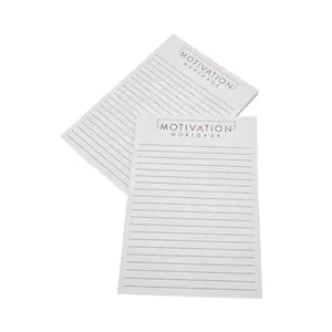 Custom School Office Stationery Logo Printed A5 A6 Letter Head Real Estate Tear Off Page Memo Pad Notepad