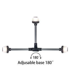 Feux de navigation marins à LED réglables USCG/360, 8 pouces, halo blanc, ancres pour bateaux - Product Image 5