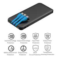 Borne de recharge Wi-Fi 5000 mAh OEM avec 6 emplacements pour téléphones, borne de partage, distributeur automatique, station de location, banque d'alimentation partagée