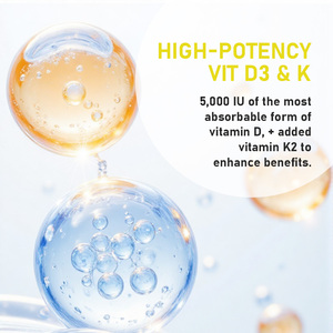 Best Selling Vitamin D3 K Softgels with Vitamin D Bone and Teeth Health High Potency Formula For Bone and Immune Health Softgels - Product Image 6