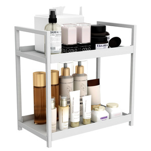 Cosmetics Organizer <b>Desktop</b> <b>Shelf</b> 30cm X 17cm 2 Tier Makeup Storage For Bathroom Or Dorm Room - Product Image 5