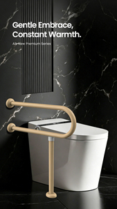 Pasamanos de Resina Flexible <span class=keywords><strong>para</strong></span> <span class=keywords><strong>Urinario</strong></span>, Montado en la Pared, Diseño Plano Ovalado, 150 kg - Product Image 4
