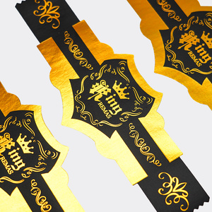Factory Price Custom logo Gloss UV Candle <b>Roll</b> Labels <b>Sticker</b> with Gold Foil Stamped Seasonal Scents for Holiday Editions - Product Image 2