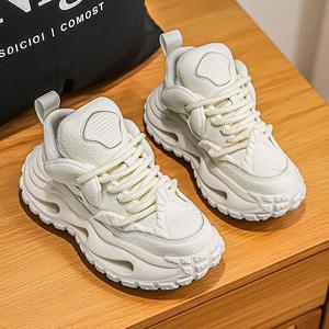 Zapatos Deportivos Retro para Caminar, Modelo 2026, Suela Gruesa, Elevada, de Cuero Genuino, Transpirables, Modernos y a la Moda para Exteriores - Product Image 2