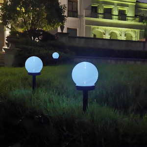 Lámpara Solar para Jardín Hejia, Esfera Redonda, Exterior, Impermeable, LED, HJ-005B, 12 cm de Diámetro - Product Image 1