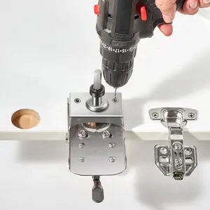 Carpentry Tool Hole Drilling Locator Hinge Installation Jig Woodworking Hinge Boring Jig Concealed Hinge Jig