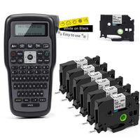Machine d'étiquetage industrielle E1000 PRO, imprimante d'étiquettes de câbles, imprimante de symboles de clavier, compatible avec la bande d'étiquetage Brother TZ231