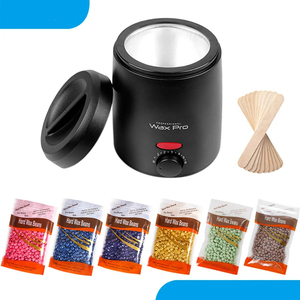 Machine à épiler électrique chauffante pour cire de soja et tablettes de cire, avec fonctions d'épilation et d'élimination des poils, modèle Wax Pro - Product Image 1