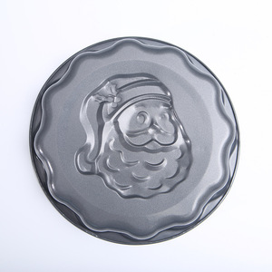 Santa Claus Cake Mold 3-Piece Set Carbon Steel Non Stick Baking <b>Tool</b> For Holiday Cakes - Product Image 2