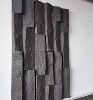 Nouveauté Panneaux muraux modernes 3D en fausse pierre Enveloppe de colonne en T en PU Pierre artificielle décorative pour hôtel