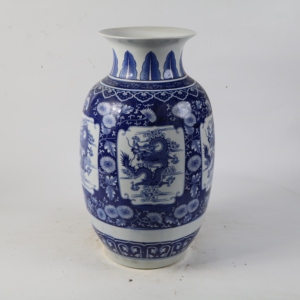 Vase lanterne en <span class=keywords><strong>porcelaine</strong></span> bleue et blanche sous glaçure rouge, fait main à Jingdezhen, avec motifs de faisan et de pivoine, pour la décoration intérieure - Product Image 6