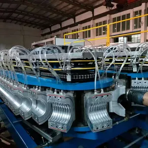 New PP and PE Plastic Wire Protection Corrugated Pipe Making Machine Single-Screw Design for Manufacturing Plant