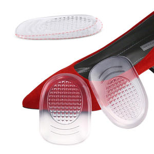 Almohadillas adhesivas de silicona para talón, almohadillas adhesivas para zapatos de Gel, plantillas transparentes Unisex, plantillas De Gel, 1 par/bolsa de polietileno S/L - Product Image 2