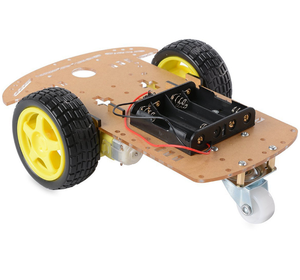 Châssis de voiture intelligent <span class=keywords><strong>pour</strong></span> suivi de course, kit DIY de plaque inférieure 2 <span class=keywords><strong>roues</strong></span> et <span class=keywords><strong>4</strong></span> <span class=keywords><strong>roues</strong></span> motrices avec disque codeur ZK-4WD - Product Image 1