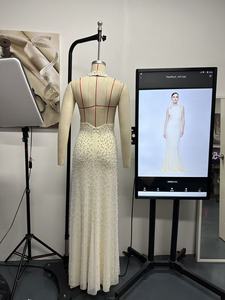 Nouvelles arrivées Seven Color Ramadan 2026 <span class=keywords><strong>Robe</strong></span> de mariée française à petites perles, design élégant et résistant - Product Image 6