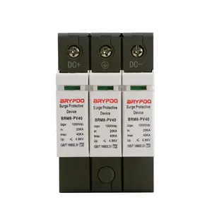 Electrical equitment power saver T2 40KA 1000V DC 4.8KV overload protection device 3P surge protective devices