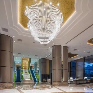 <strong>Best</strong> Quality Modern Style Large Glass Chandeliers <strong>Interior</strong> Decoration AC Powered for Home Hotel Lobby Ballroom Wedding <strong>Hall</strong> - Product Image 1