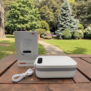 2025 Customized Portable 1L Electric Lunch Box <b>Rechargeable</b> <b>USB</b> <b>Battery</b> Wireless Heating Temperature Adjustment for Car Camping - Product Image 1