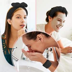 Muñequera de Spa personalizada, puños de microfibra, banda de lavado de muñeca elástica, puños de limpieza para lavar la cara, pulseras absorbentes - Product Image 3