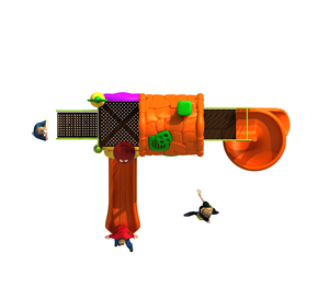 Nouvelle série <span class=keywords><strong>Coco</strong></span> House 76mm tuyau galvanisé aire de jeux extérieure pour enfants toboggan en plastique LLDPE pour jardin centre commercial maternelle - Product Image 3