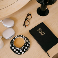 Carnet de planification et d'organisation personnalisé format A5 en lin rigide – Le meilleur journal personnel pour la réflexion et les soins intérieurs – Impression de livres de réflexion