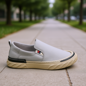 Chaussures décontractées en toile pour hommes Hashion, à bout rond, respirantes, avec semelle en caoutchouc, pour toutes les saisons, style marche - Product Image 2