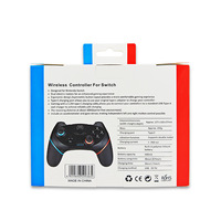 Control de Juego Inalámbrico BT Compatible con Nintendo Switch, Estilo Profesional Mejorado con Giroscopio de Vibración y Función de Activación