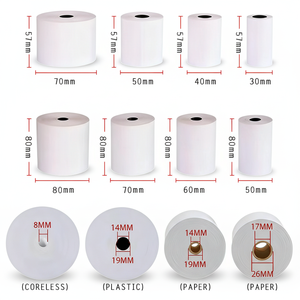 กระดาษม้วนความร้อนพิมพ์ลาย UV สีขาว LIKEXIN ขนาด 80x80 มม. แบบชั้นเดียว สำหรับเครื่องบันทึกเงินสดและบริการจัดเลี้ยงแบบซื้อกลับบ้าน - Product Image 3