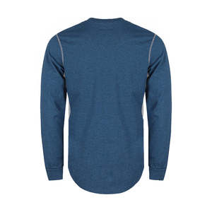 T-Shirt Senza Bottoni a Vestibilità Ampia 6OZ FR (FRC6022 Blu Scuro) Design Traspirante Ventilato NFPA2112 Protezione <span class=keywords><strong>Antincendio</strong></span> - Product Image 4