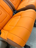 Housses de siège de voiture universelles en cuir – Ensemble complet pour sièges avant et arrière, appuie-tête détachable, compatibilité airbag, pour voitures fermées