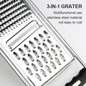 Gloway Gadget Tool Professional Metal Lemon Zester Grade Râpe à fromage manuelle en acier inoxydable Outils à fromage avec poignée - Product Image 4