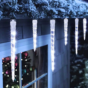 Lumières LED d'extérieur à effet de neige tombante, basse tension 24V, en plastique IP65 de qualité commerciale, pour la décoration d'ingénierie municipale - Product Image 1