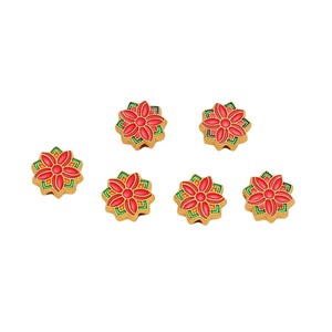 Cloisonne Flower Beads <b>Red</b> Gold Enamel Spacer Beads For DIY Jewelry Making <b>Bracelets</b> Necklaces Accessories Wholesale - Product Image 5