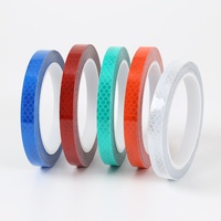 Pegatina reflectante autoadhesiva para bicicleta, pegatina de seguridad para rueda de motocicleta, pegatina para carrocería de coche, pegatina luminosa para bicicleta de montaña, fuerte adherencia