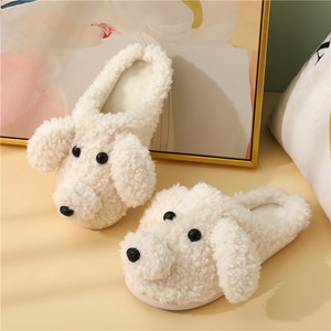 <span class=keywords><strong>Chien</strong></span> moelleux doublé en tissu <span class=keywords><strong>de</strong></span> coton pour pantoufles confortable doux intérieur antidérapant pour un usage domestique nouveau Teddy parent-enfant pour pantoufles - Product Image 3