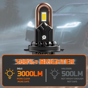 U-shaped H4 H7 H11 Mini Plug and Play H1 9005 9012 <b>Auto</b> <b>Light</b> <b>Systems</b> LED Headlights - Product Image 3