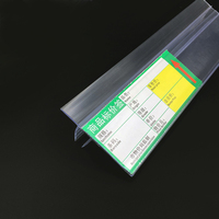 Porte-étiquettes en PVC réutilisable Huasu sans BPA, qualité alimentaire, noir/blanc, capacité 100 000 m, pour centres commerciaux, cartes de prix, tickets