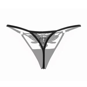 Tanga de Encaje Sexy para Mujer, de Tiro Bajo, Transpirable, Sin Costuras, Tejida, con Estampado Animal, Logotipo en la Cintura, Secado Rápido - Product Image 5