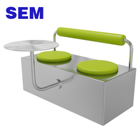 Banc mural long SEM pour restaurant commercial, design moderne, idéal pour salons de thé et cafés, vente en gros