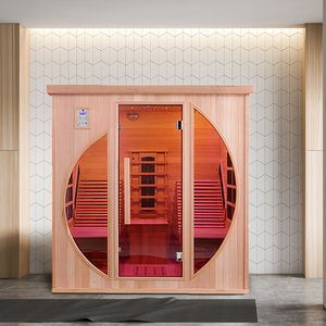 Luxe Ceder Binnen 2 Persoons Sauna Ozon Ver Infrarood Sauna Met Fauteuil - Product Image 6