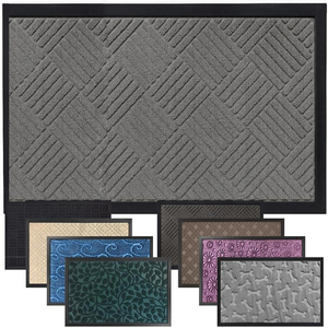 Tapis de bienvenue <span class=keywords><strong>d</strong></span>'<span class=keywords><strong>extérieur</strong></span> demi-rond en polypropylène pour <span class=keywords><strong>entrée</strong></span>, tapis de porte demi-cercle, vente en gros - Product Image 1