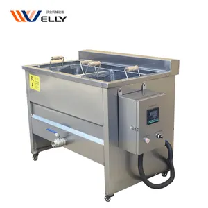 spiral blancher/ electric chilli blanching machine/ french fries blanching machine