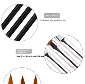 3D Crystal Carving Nail Art Brush Set Plastic Handle Flower Painting Phototherapy <b>Pen</b> Manicure Tool - Product Image 5