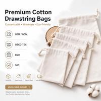 Sac à cordon en coton avec logo personnalisé, promotionnel, écologique, réutilisable, emballage cadeau en gros, pochette avec marque imprimée