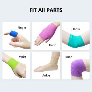 Y Tế Nguồn Cung Cấp Thể Thao Không Dệt Đầy Màu Sắc Pet Tự Dính Băng Đàn Hồi Thể Thao Chất Lượng Cao Tự Dính Băng - Product Image 3